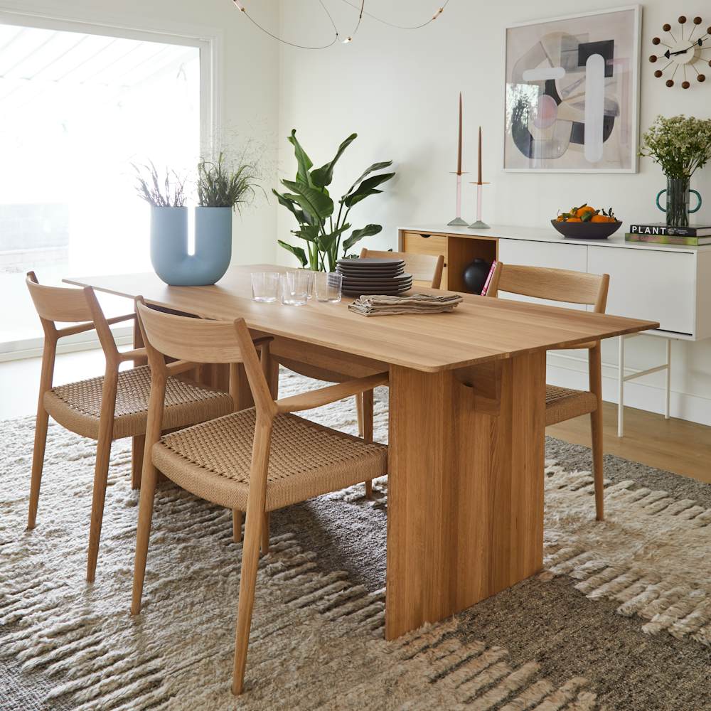 Karimoku Case Study Table and Chairs at Philip Wang and Helen Wu's residence