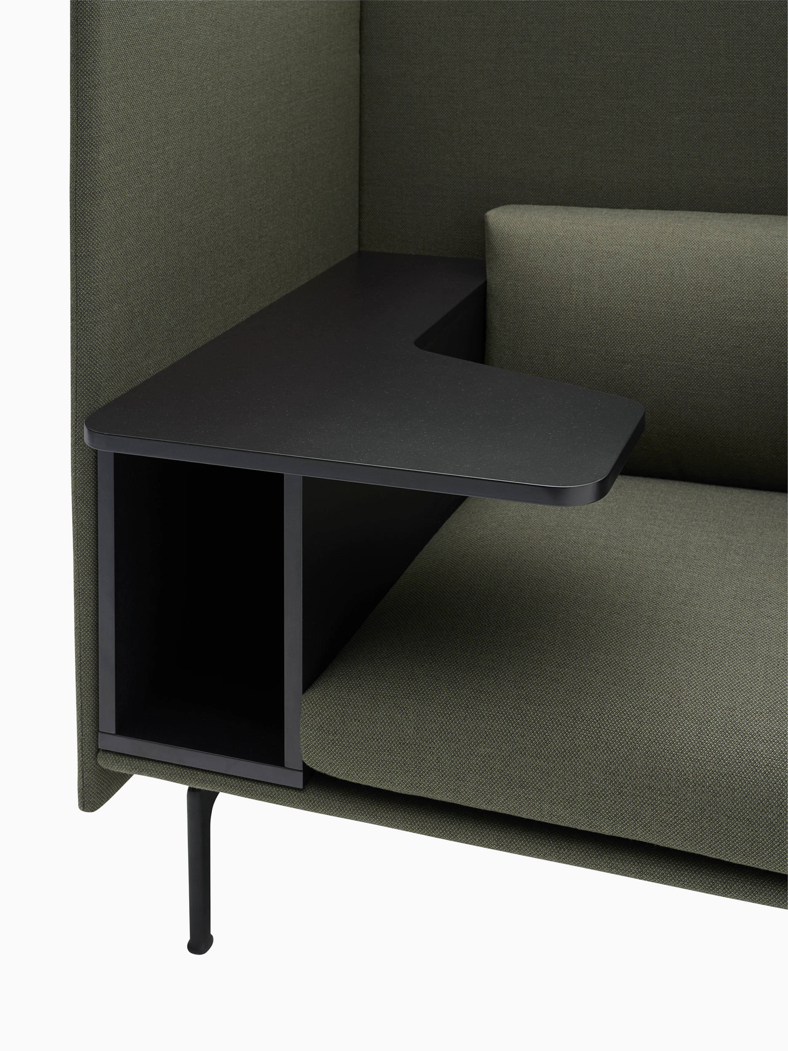 Outline highback work one seater fiord 961 detail Muuto