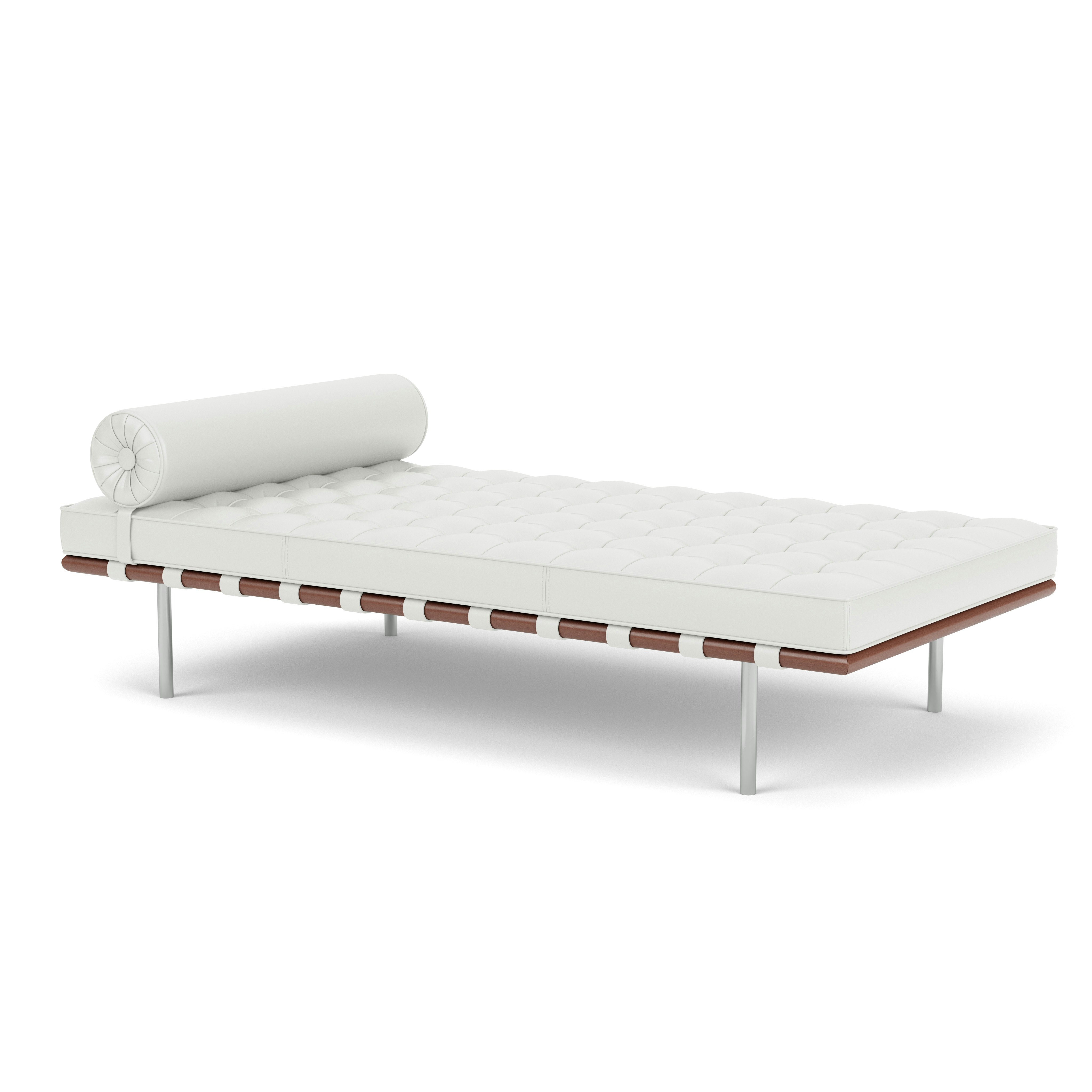 Barcelona Couch -  Standard,  Sabrina Leather,  White, Matching Straps