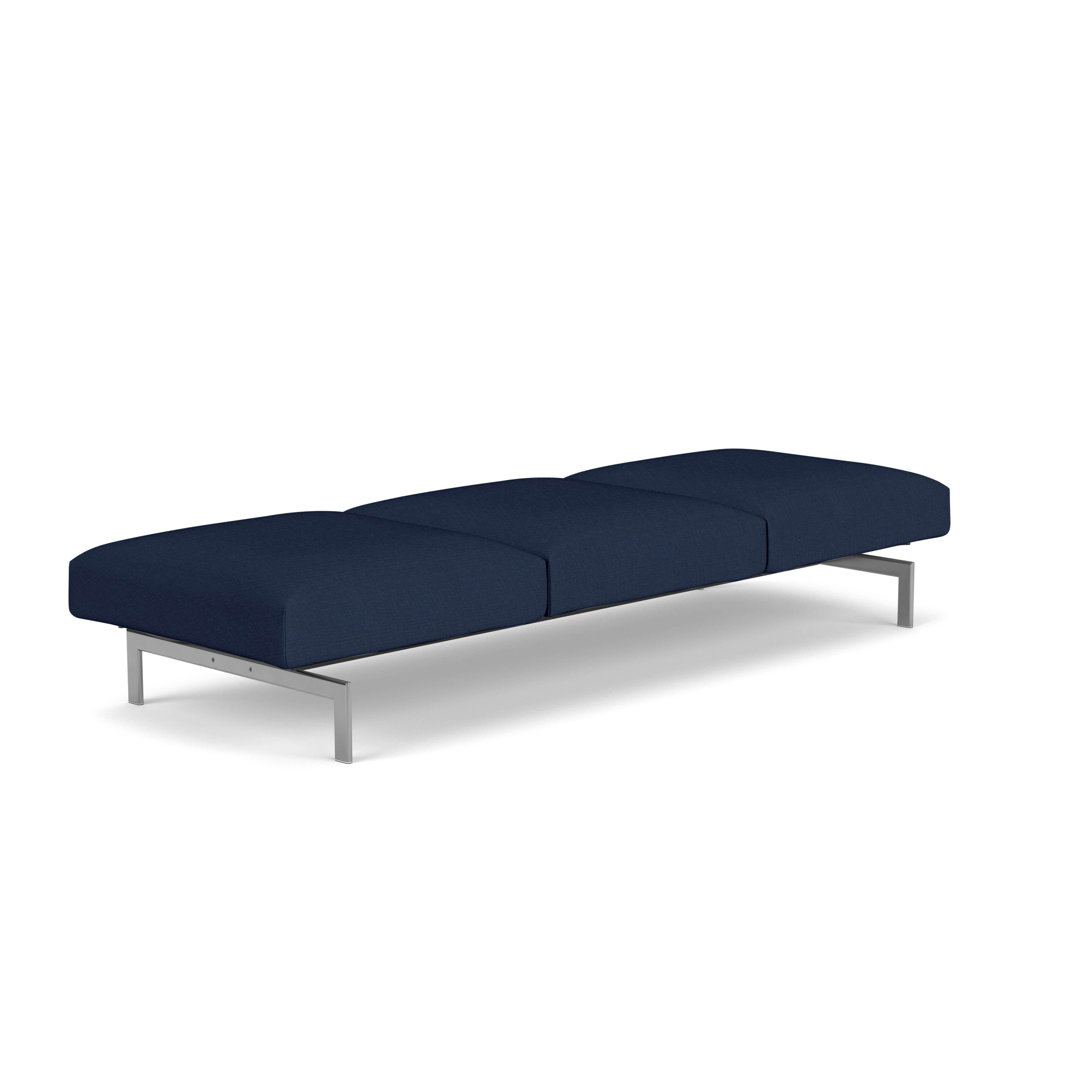 Avio Bench - Three Seater,  Topos,  Ink,  Silver