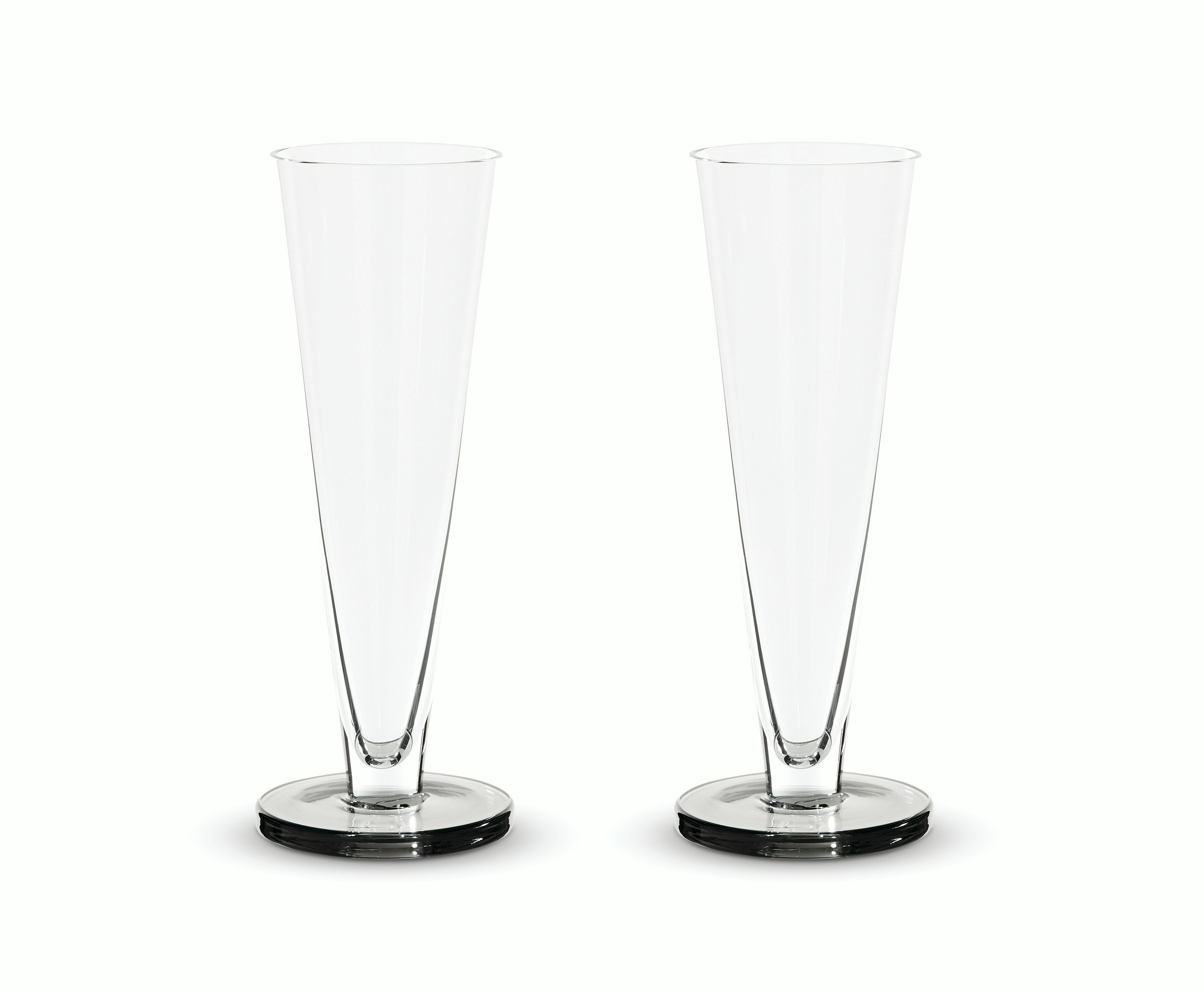 Puck Flute Glasses - Set of 2