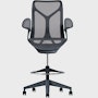 Cosm Stool Mid Back Leaf Arm