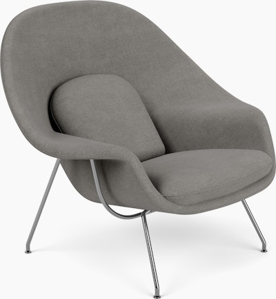 Womb Chair - Standard, Crossroad, Mineral, Chrome