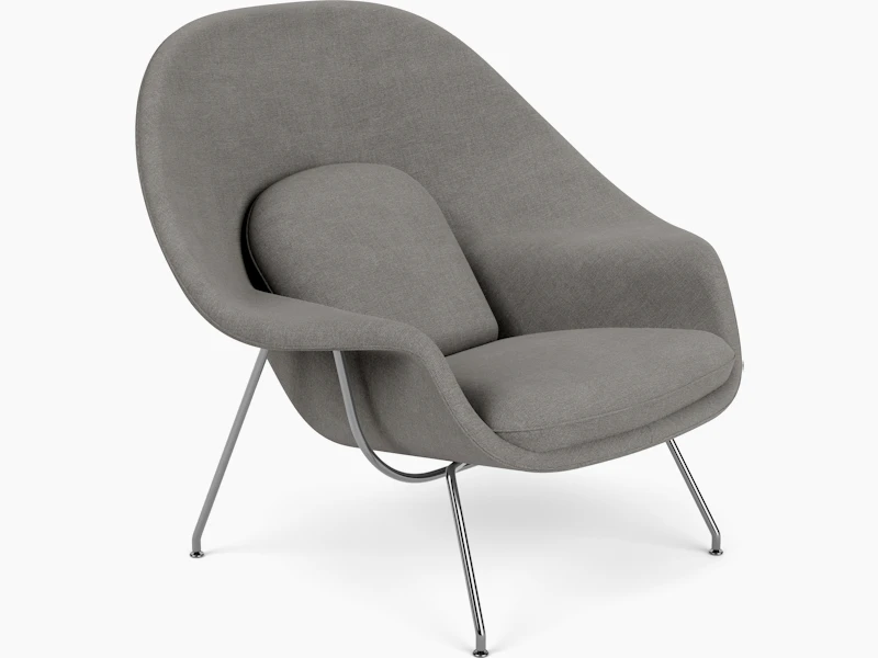 Womb Chair - Standard, Crossroad, Mineral, Chrome