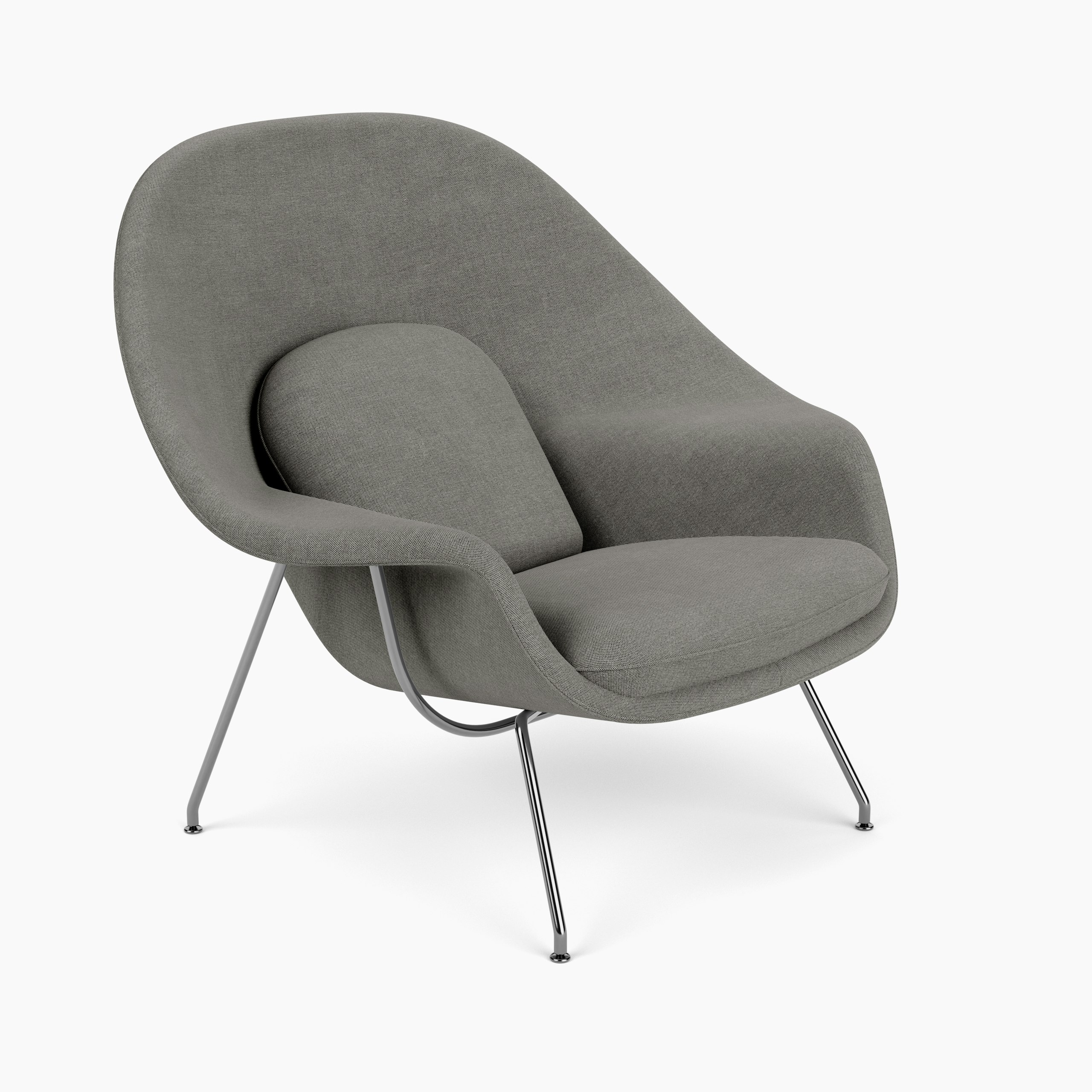 Womb Chair - Standard, Crossroad, Mineral, Chrome