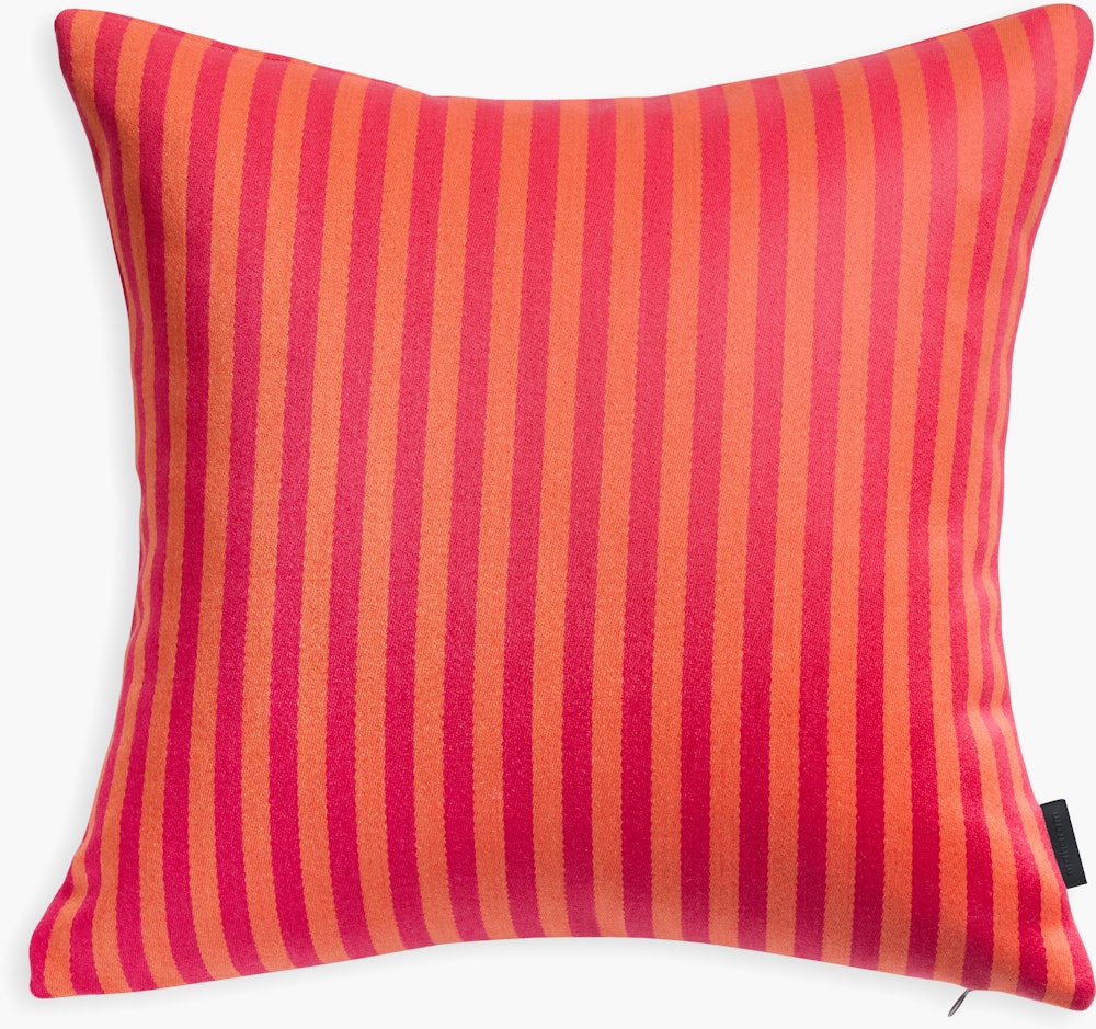 Toostripe Pillow - 17"x17"",  Orange Dark/Crimson Dark"