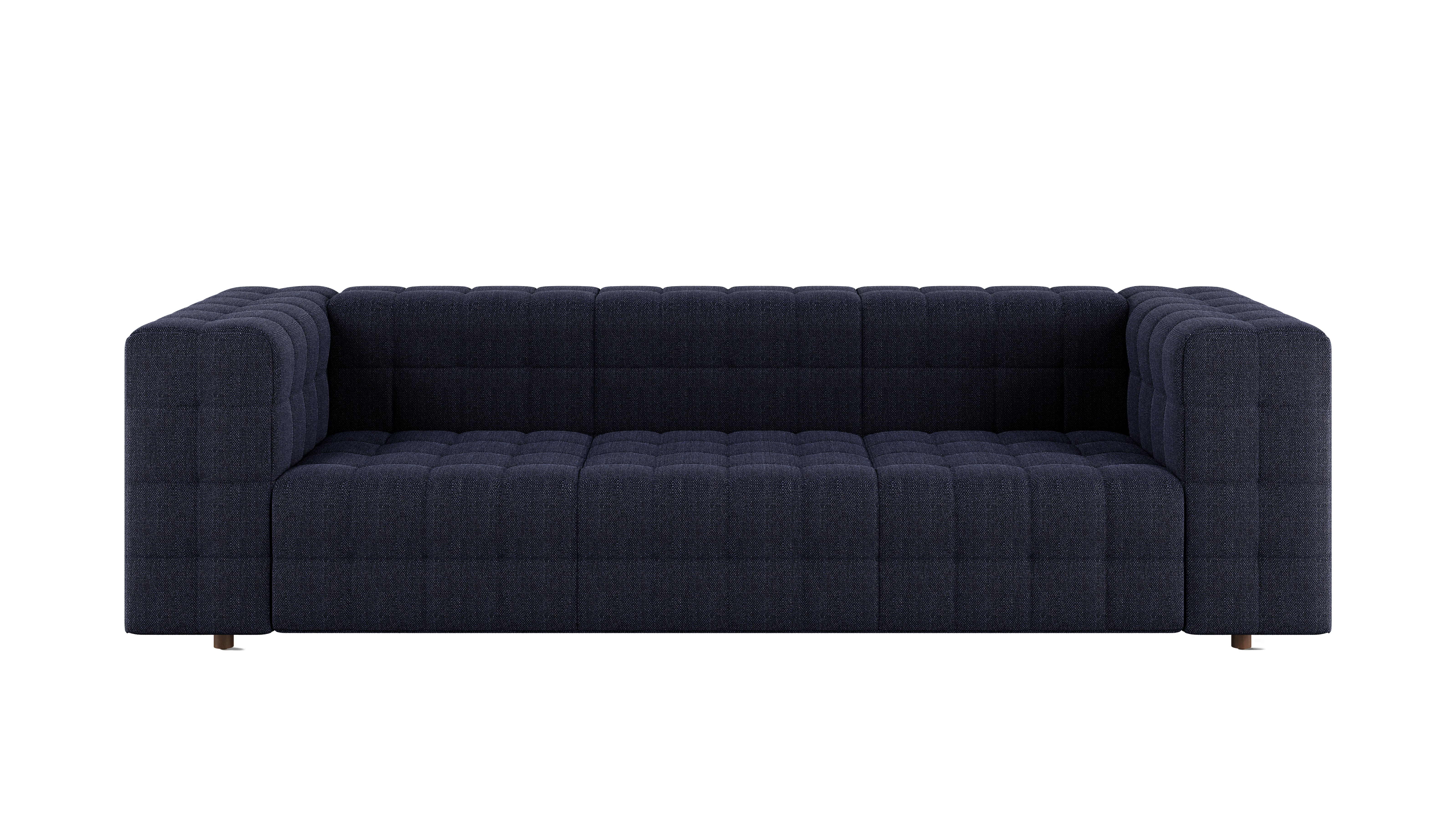 Rapport Sofa 3 Seater in Capri Ink with Walnut Legs