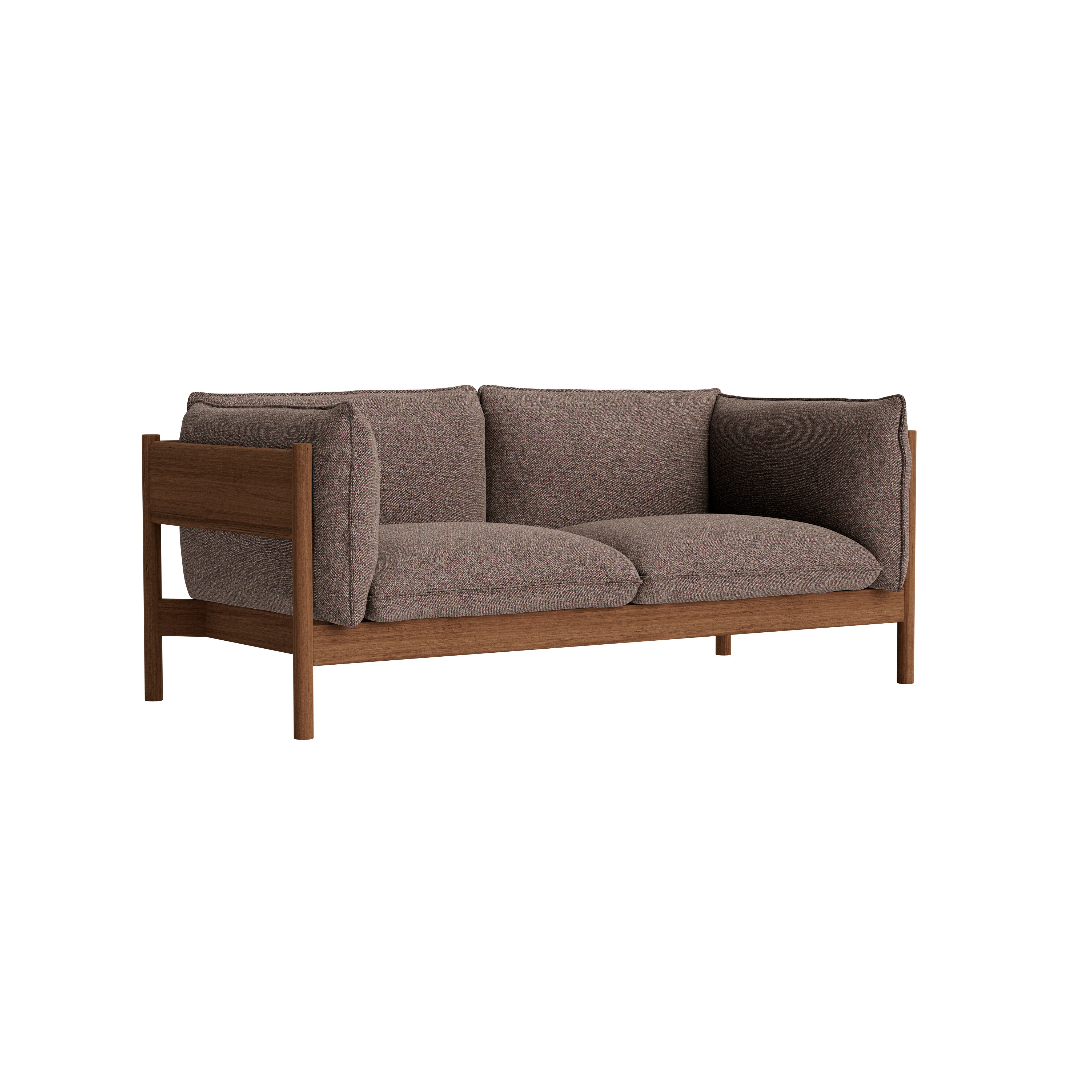 Arbour 2-Seat Sofa - Loft, 103 Asphalt, Walnut